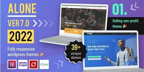 ALONE – CHARITY MULTIPURPOSE NON-PROFIT WORDPRESS THEME